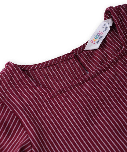 Beebay Pinstriped peplum co-ord set