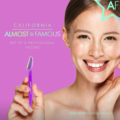 ALMOST FAMOUS - 6-Pack Dermaplaning Razors Set