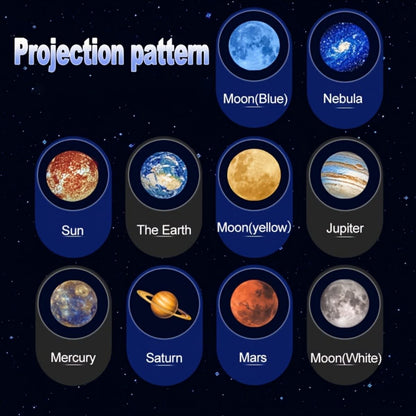 Adjustable 360°Moon Projector Lamp