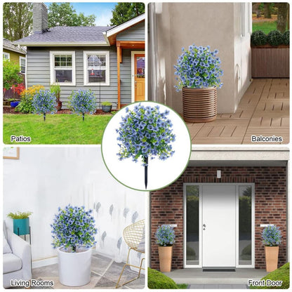 2-Pack Outdoor Artificial Flower Bush Stakes