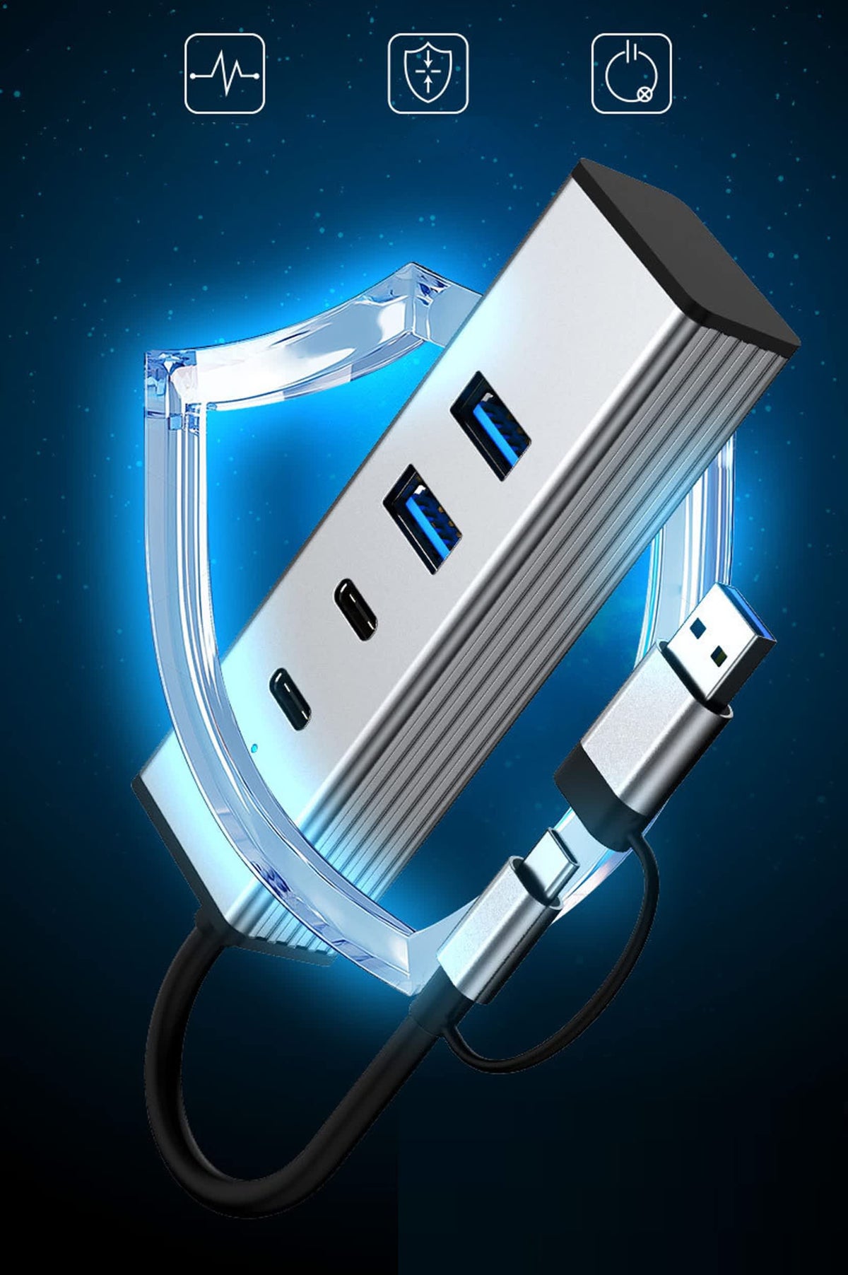 ETHOS | 4N1 USB-C SuperSpeed+ Hub