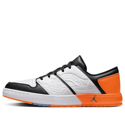 Air Jordan Men's Nu Retro 1 Low 'White Black Magma Orange' Sneakers