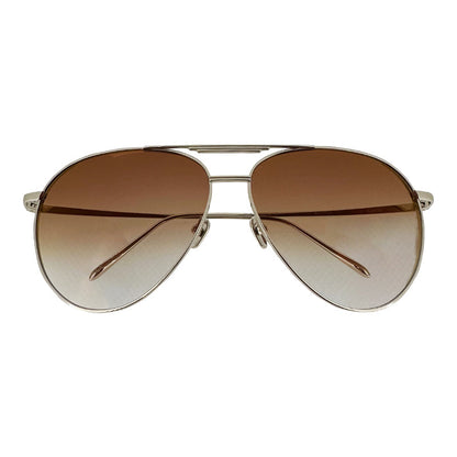 Linda Farrow Carter Aviator Unisex Brown Sunglasses 6269