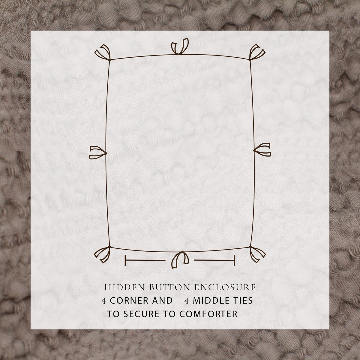 100% Cotton Honeycomb Waffle Duvet Set - Mattea Collection