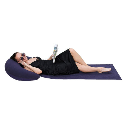 Beach Mat with Inflatable Head Pillow