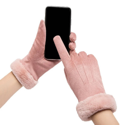 Clarissa Faux Suede Touch Gloves