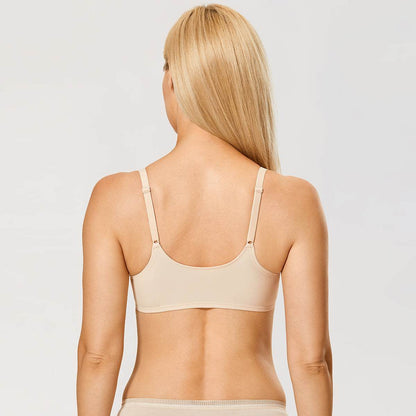 Front Closure Unlined Plunge Comfort Bra