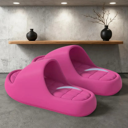 Cushioned Grid Insole House Slippers