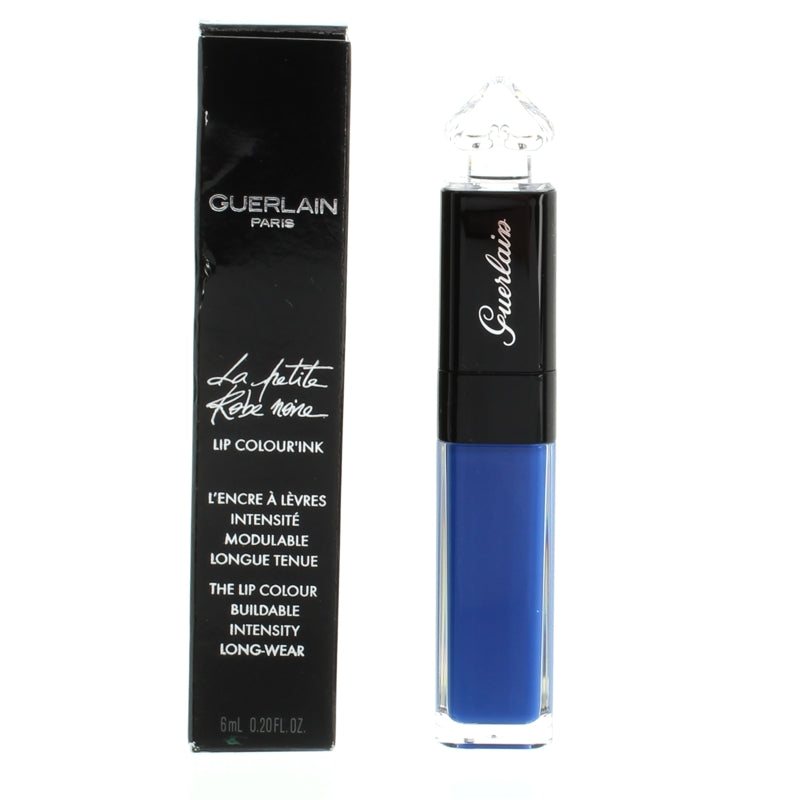 Guerlain La Petite Robe Noire Blue Liquid Lipstick Ink L101 Adventurous