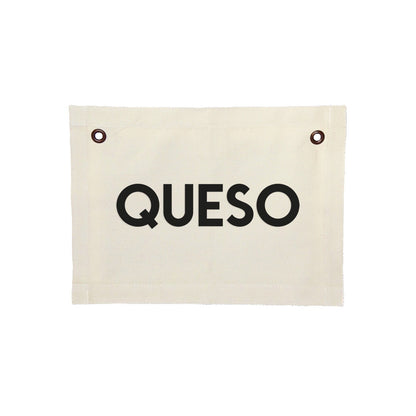 Frankie Jean Queso Small Canvas Flag