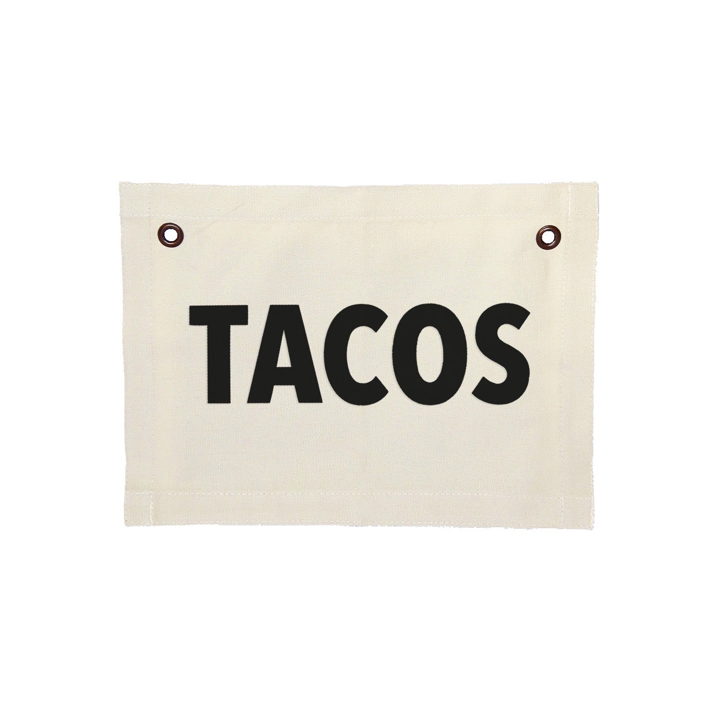 Frankie Jean Tacos Small Canvas Flag
