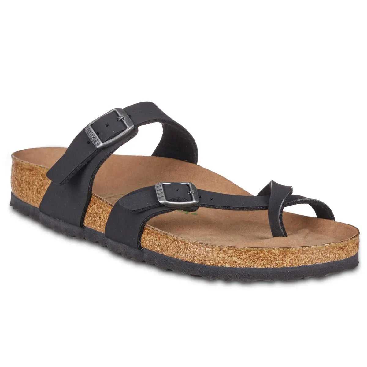 Birkenstock Women's Mayari Vegan Birkibuc Black Sandals