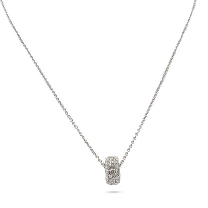 Swarovski Stone Collection Silver Pendant Necklace