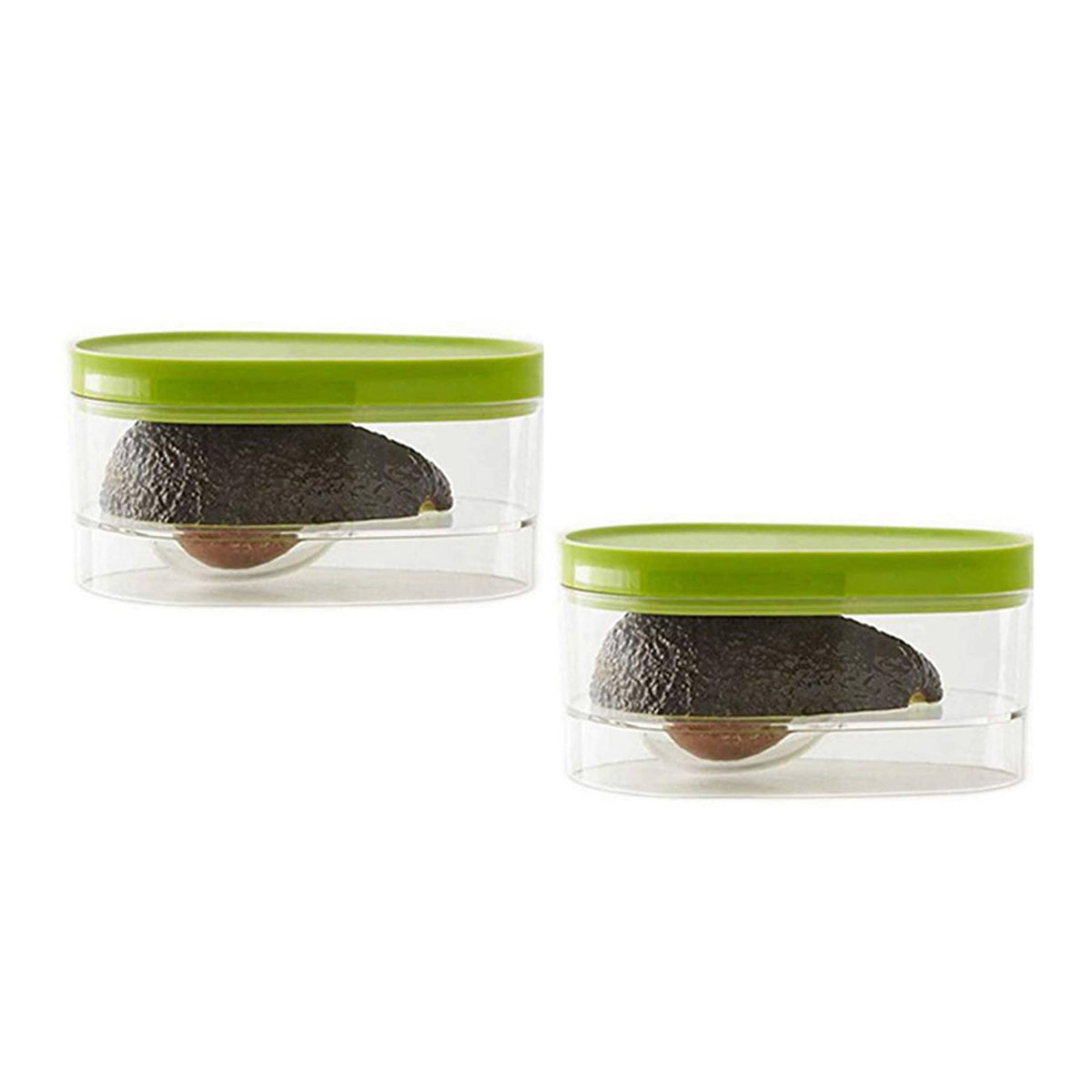 1947Kitchen 2-Pack: Snap-On Avocado Food Saver Storage Container
