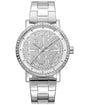 Dkny Women Watch, Silver Color Case, Silver Dial, Silver Color Metal Bracelet, 3 Hands, 5 Atm