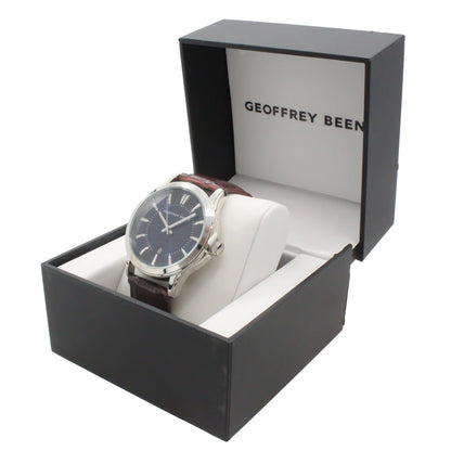 Geoffrey Beene Leather Men's Watch GB8070SLBNNV