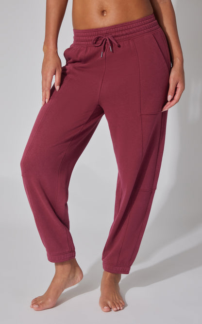 90 Degree by Reflex Washed Loop Terry Barrel Jogger
