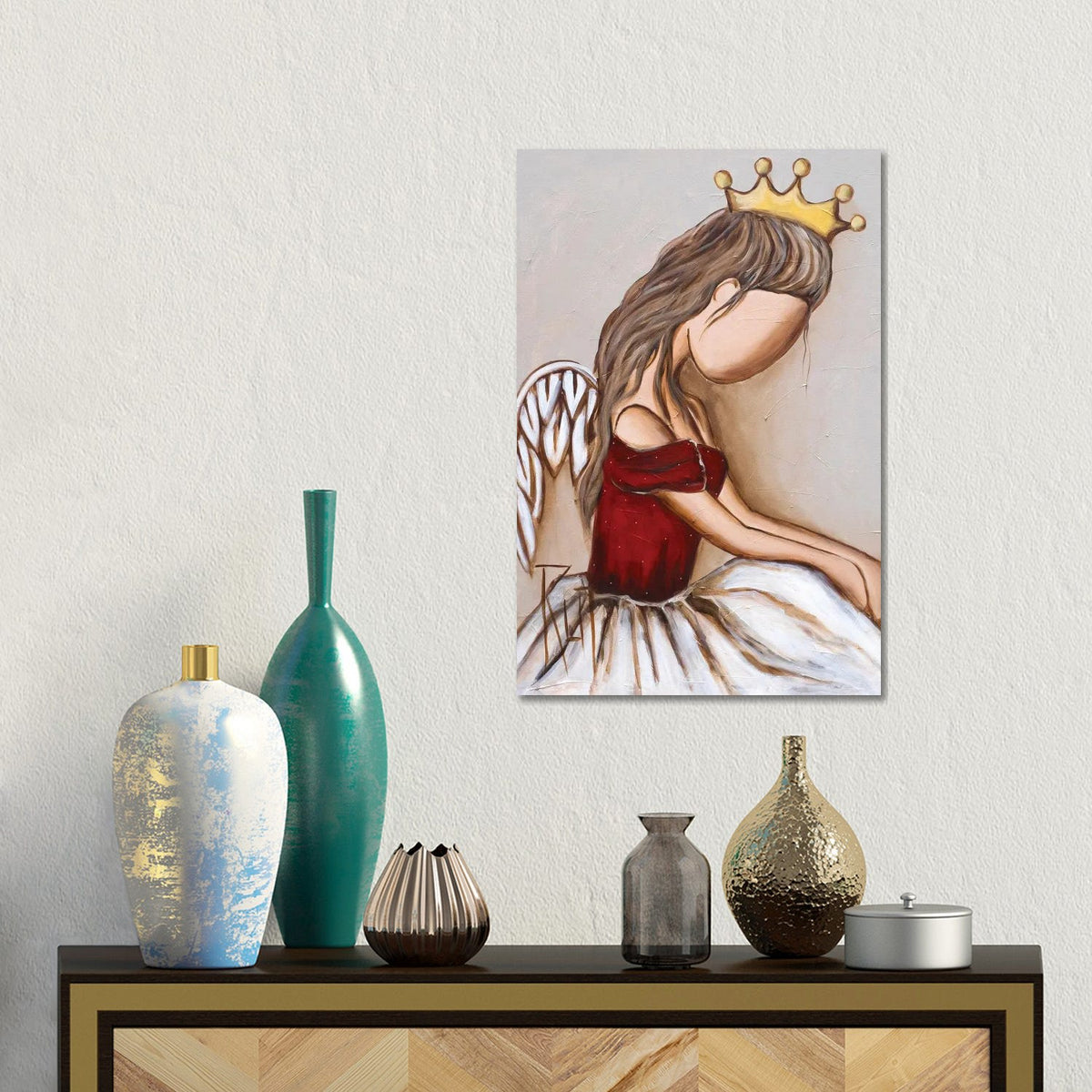 Gold Crown by Ruth's Angels - Canvas Gallery Wrap