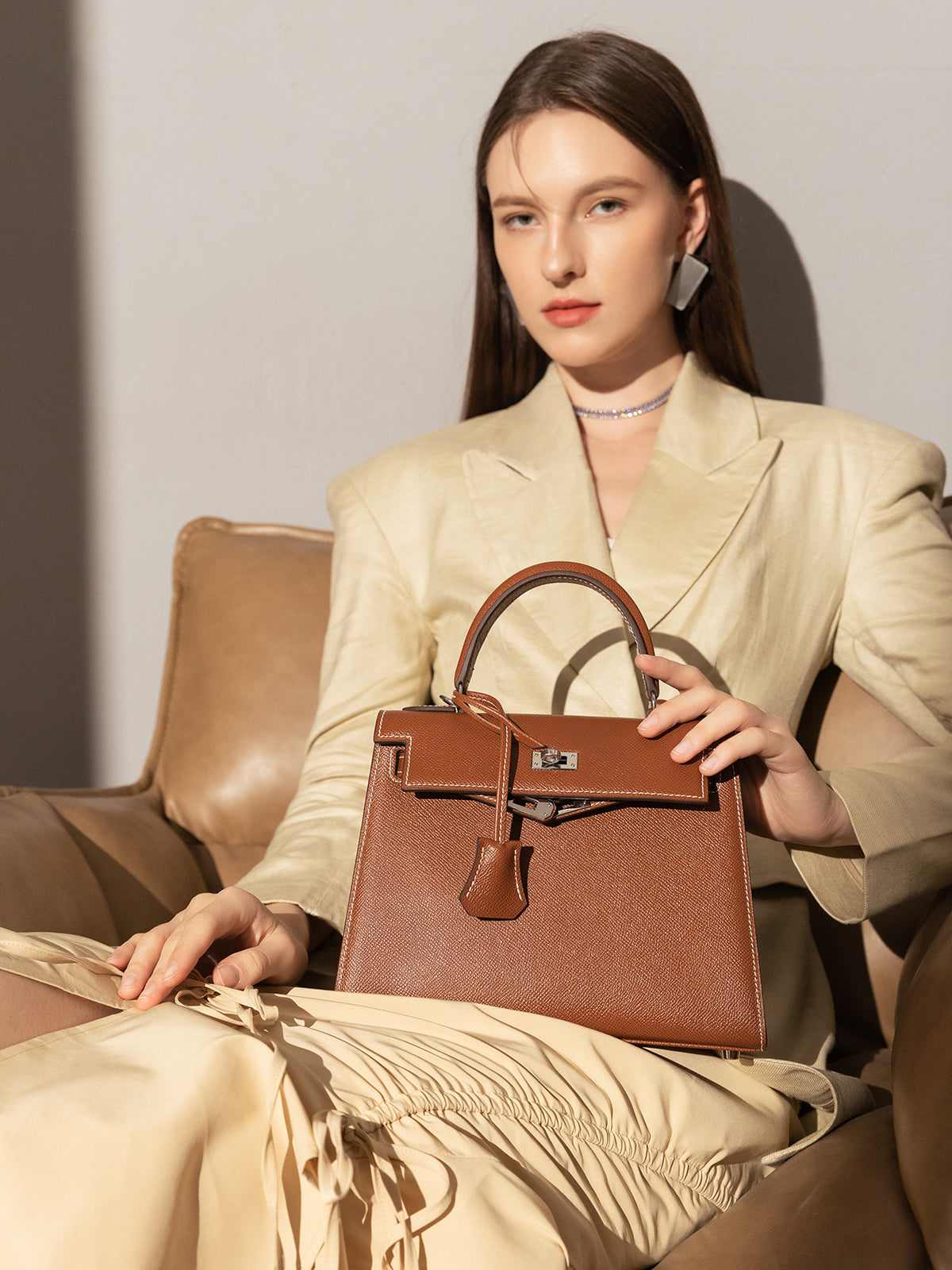 Clifton Leather Top Handle Bag