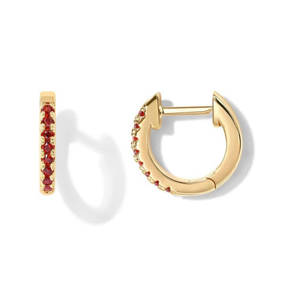 CZ Huggie Hoop Earrings
