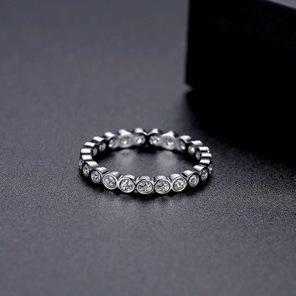 Cubic Zirconia & Silvertone Band