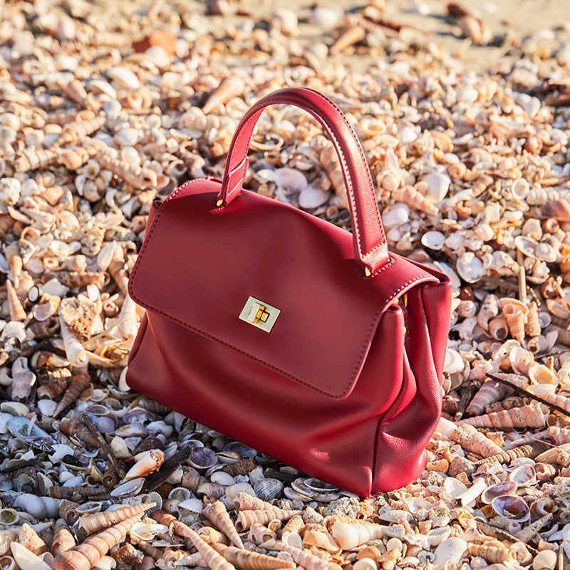 Elegant Leather Satchel Bag