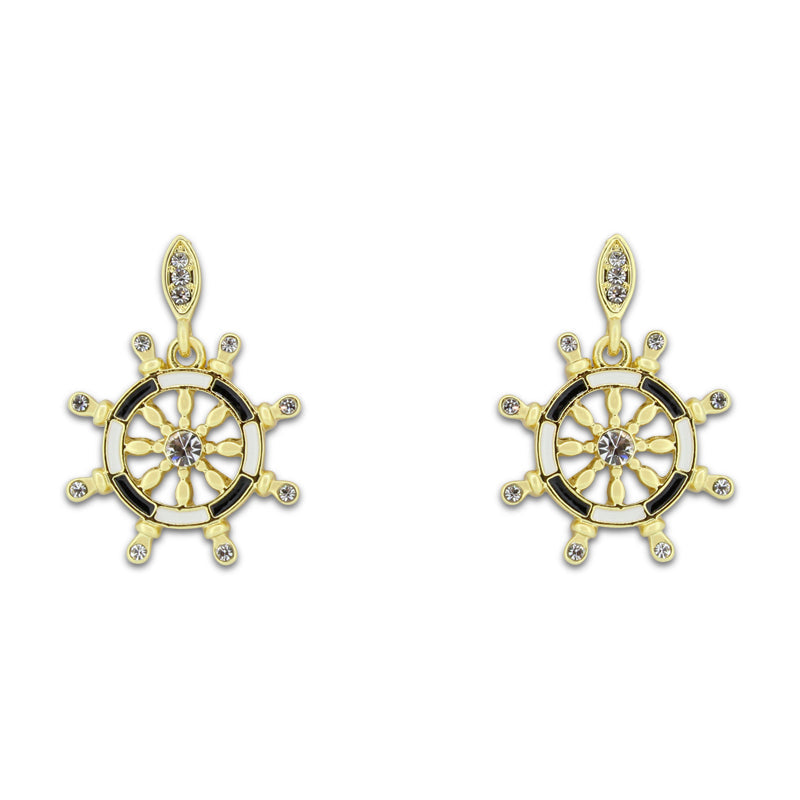 Wheel Earrings Gold Khloelle LC0070802