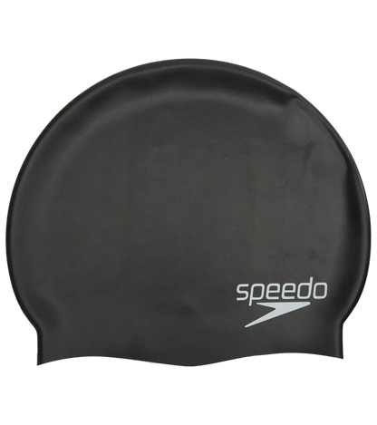 Speedo Junior Solid Silicone Cap - Black
