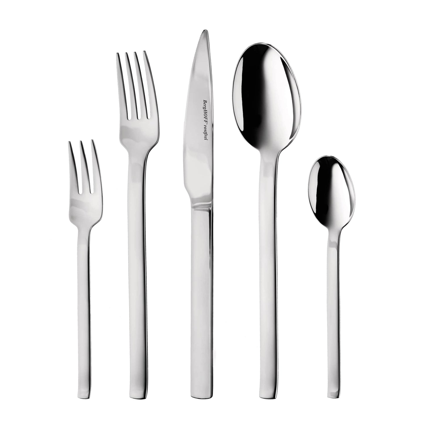 BergHOFF Essentials 60Pc 18/10 Stainless Steel Flatware Set, Essense