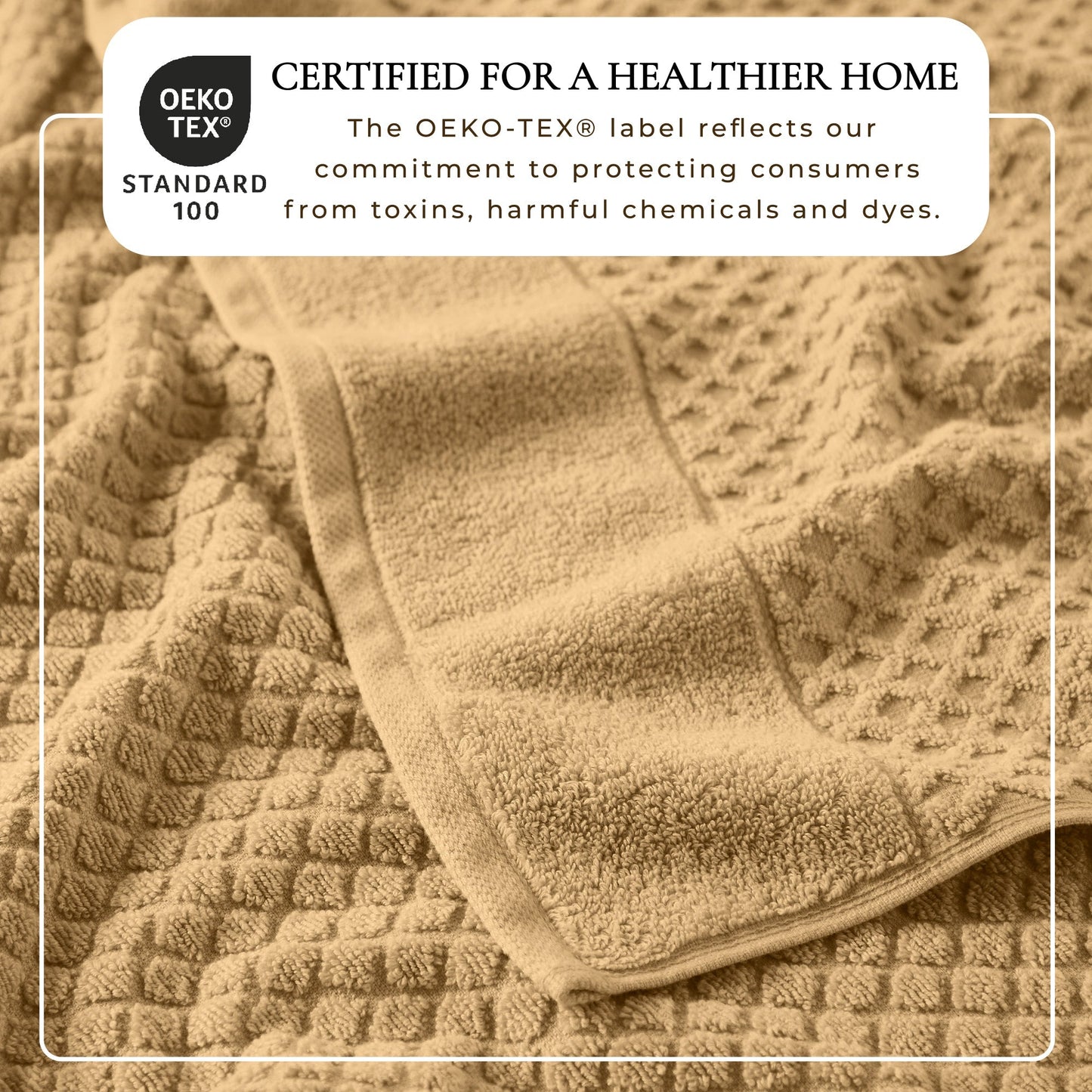 Cotton Diamond Waffle Weave Bath Towel Set - Grayson Collection