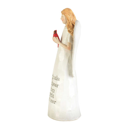 Cardinals Appear When Resin Angel 6"