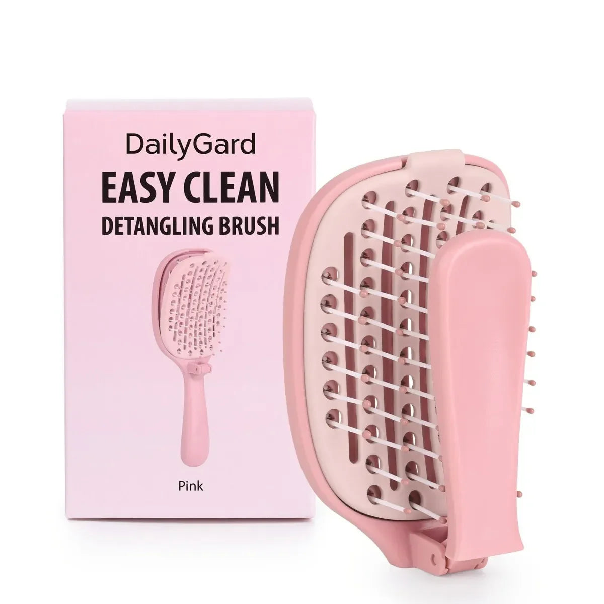 Foldable Self-Clean Detangler Brush