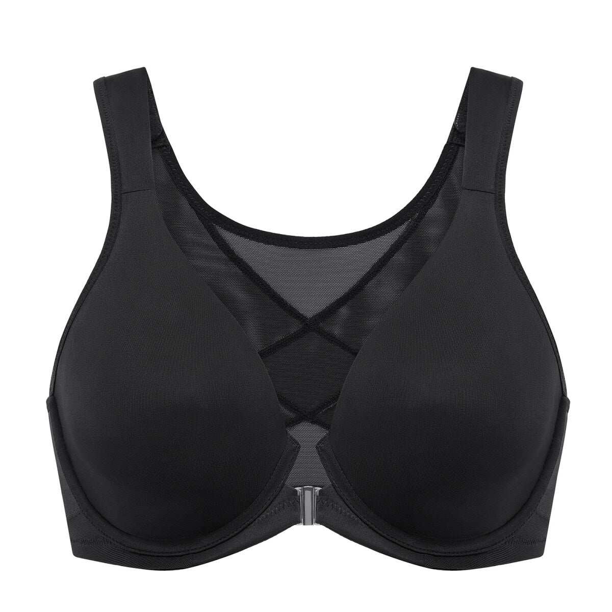Front Closure Posture Support Underwire Plunge Bra