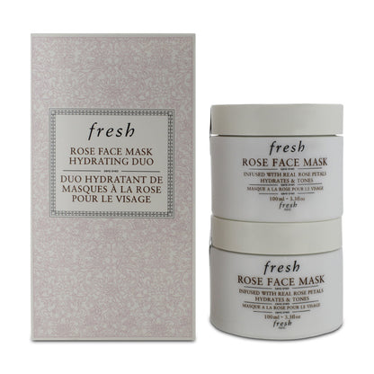 Fresh Rose Face Mask Hydrating Duo 2 x 100ml (Clearance)