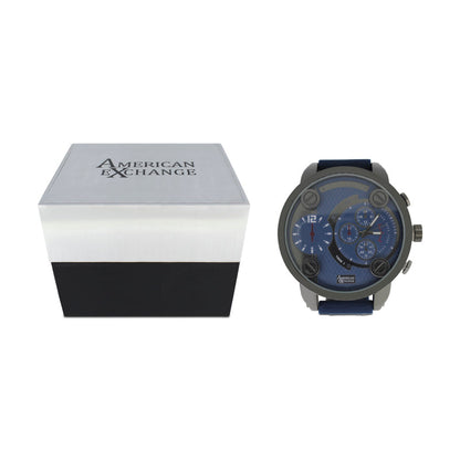 American Exchange Navy And Black Mens Watch With Bracelets 5421