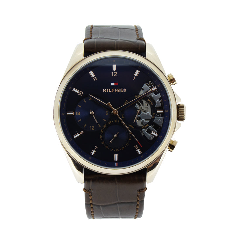 Tommy Hilfiger Men's Brown Leather Watch 1710453