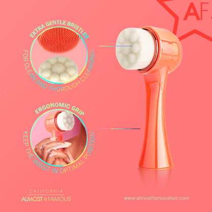 Almost FAMOUS "Cleanse It" 550K Microfiber 2-in-1 Exfoliator Brush