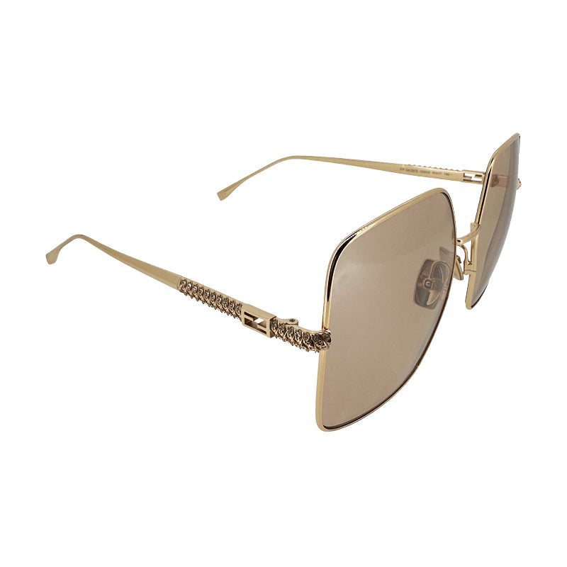 Fendi Pink Flash Square Ladies Sunglasses 0439/S 0DDB
