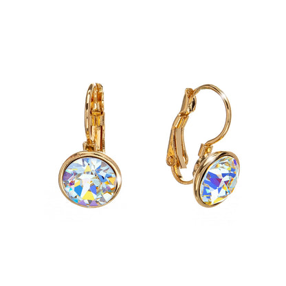 Classic Leverback Earrings with Sparkling Swarovski Crystals by callura