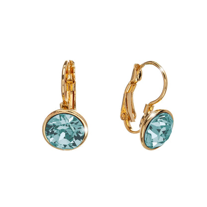 Classic Leverback Earrings with Sparkling Swarovski Crystals by callura