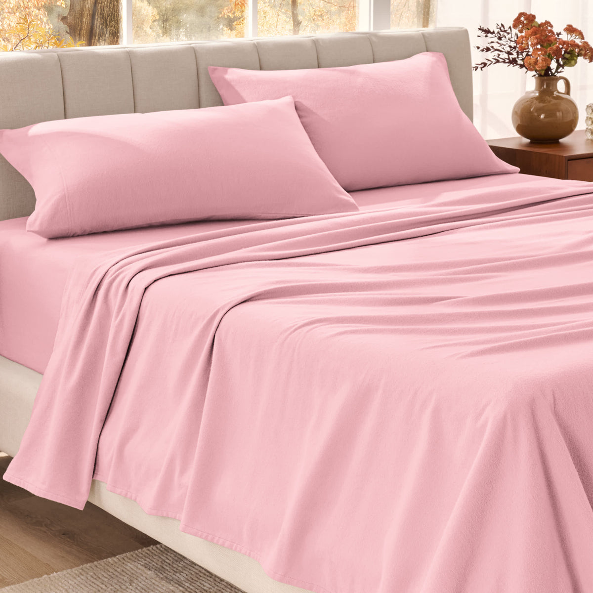 Bare Home Organic Cotton Flannel Sheet Set