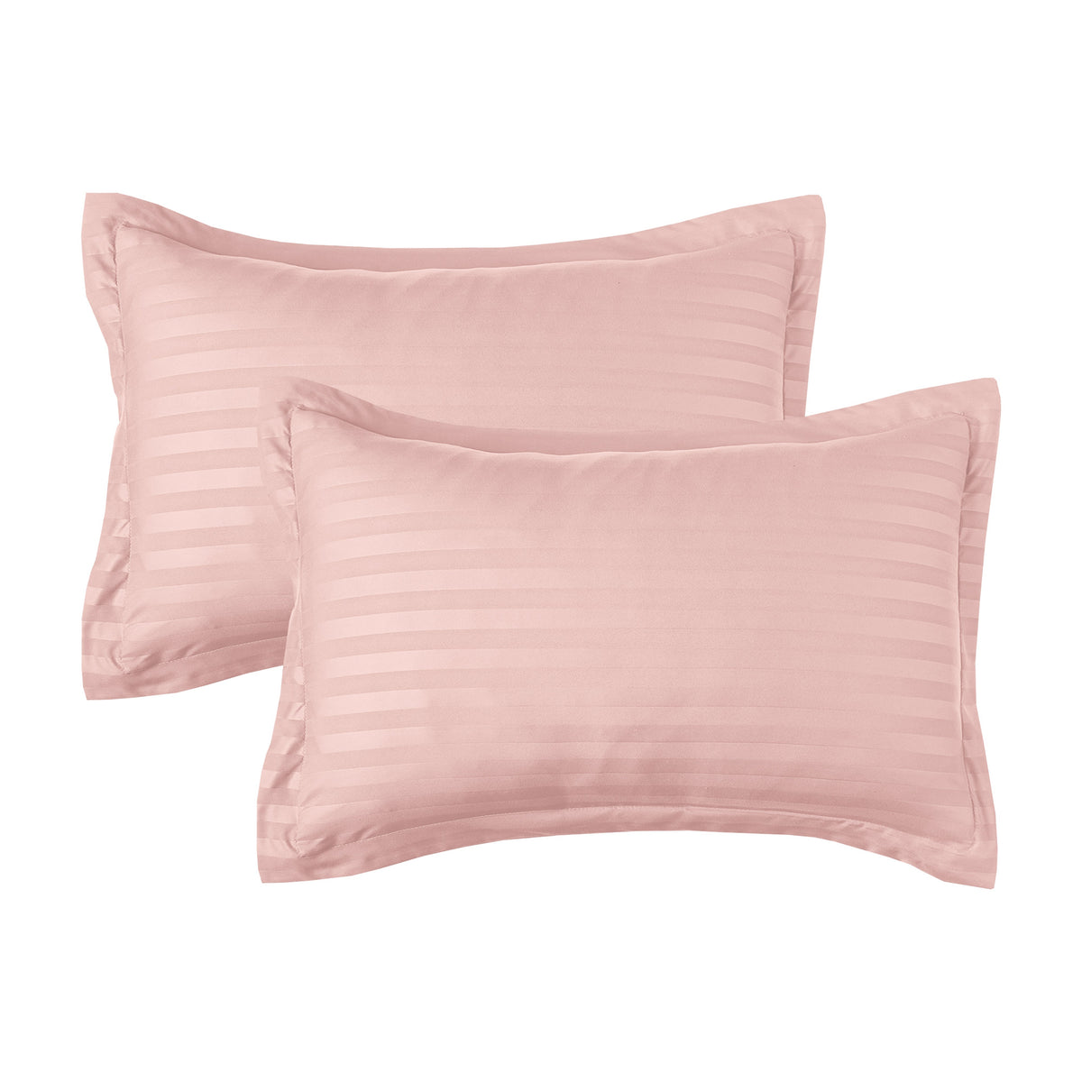 Elegant Comfort 8-Piece Dobby Stripe Comforter Set - Includes 4-Piece Sheet Set with Double Sided Storage Pockets