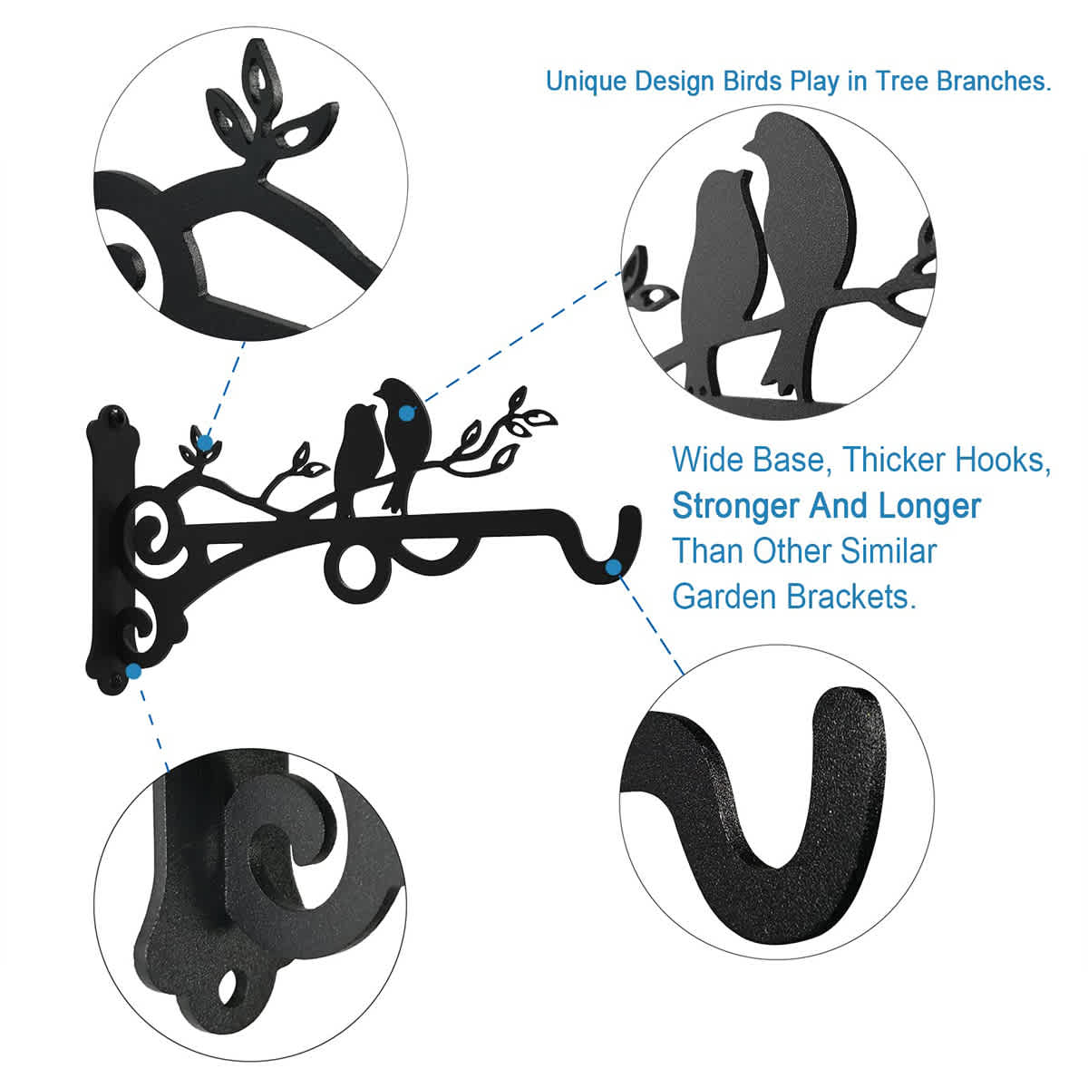 Easy to Install Bird Shape Plant Hanging Holder