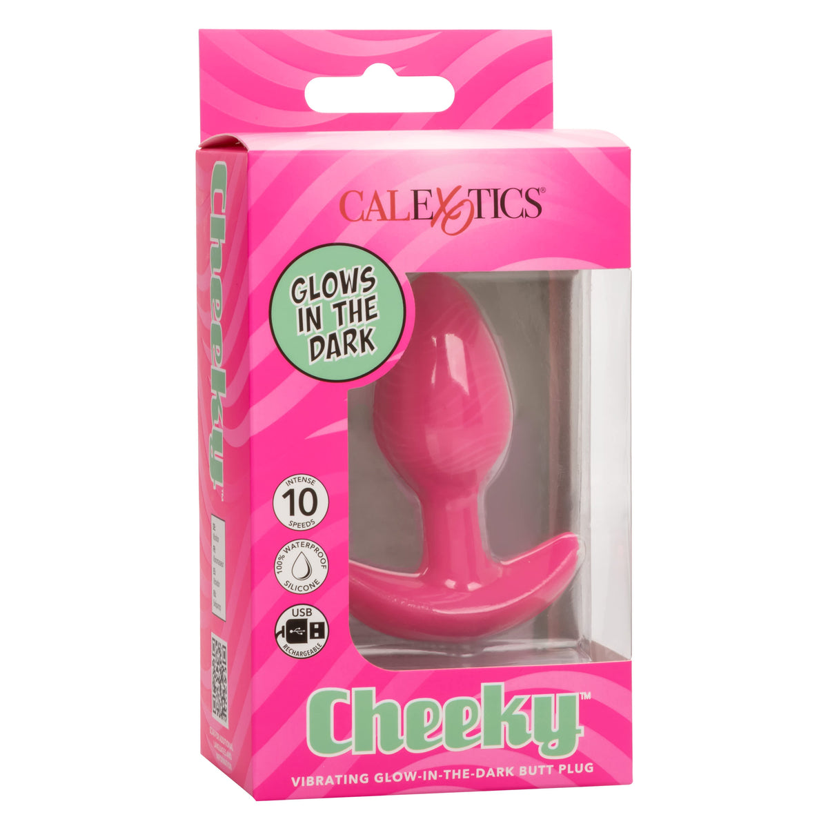 CalExotics Cheeky Vibrating Glow-In-The-Dark Butt Plug