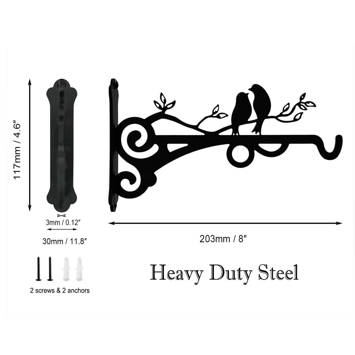 Easy to Install Bird Shape Plant Hanging Holder