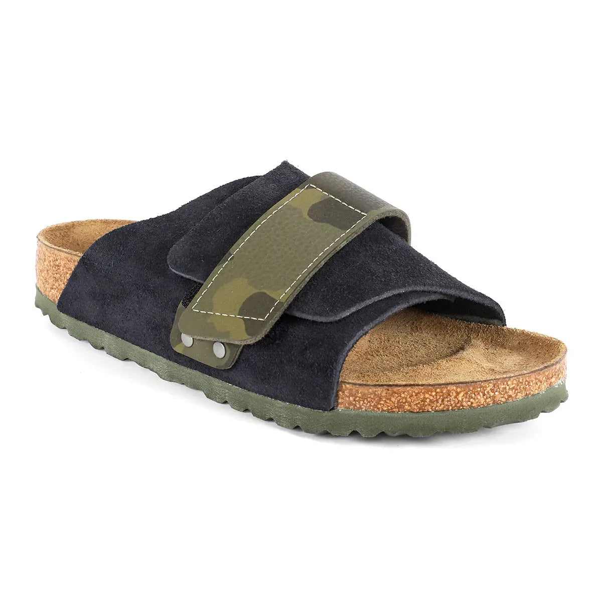 Birkenstock Kyoto Suede Leather/Birko-Flor Midnight Sandals