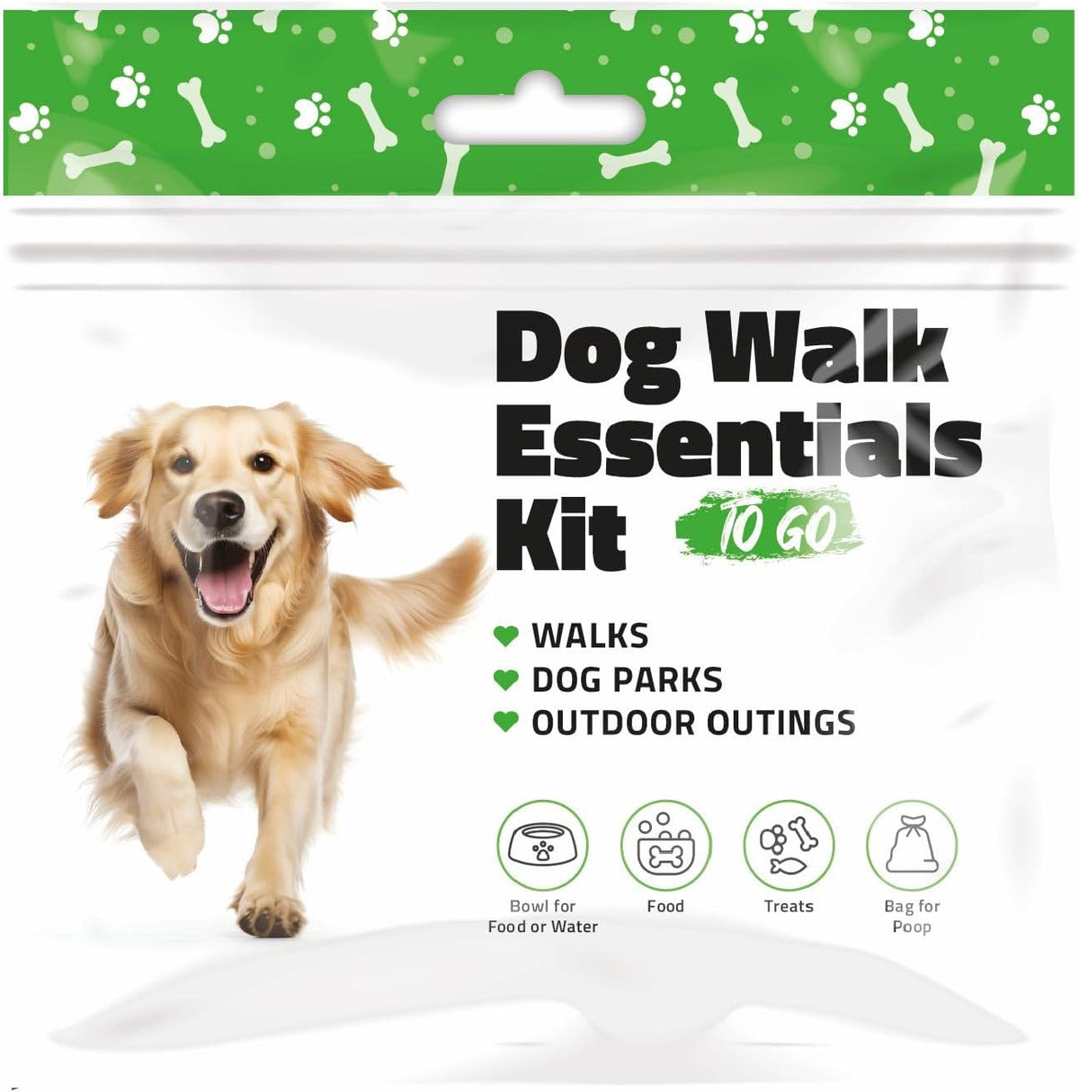 Dog Walk Essentials Kit Pack of 3 (Green)