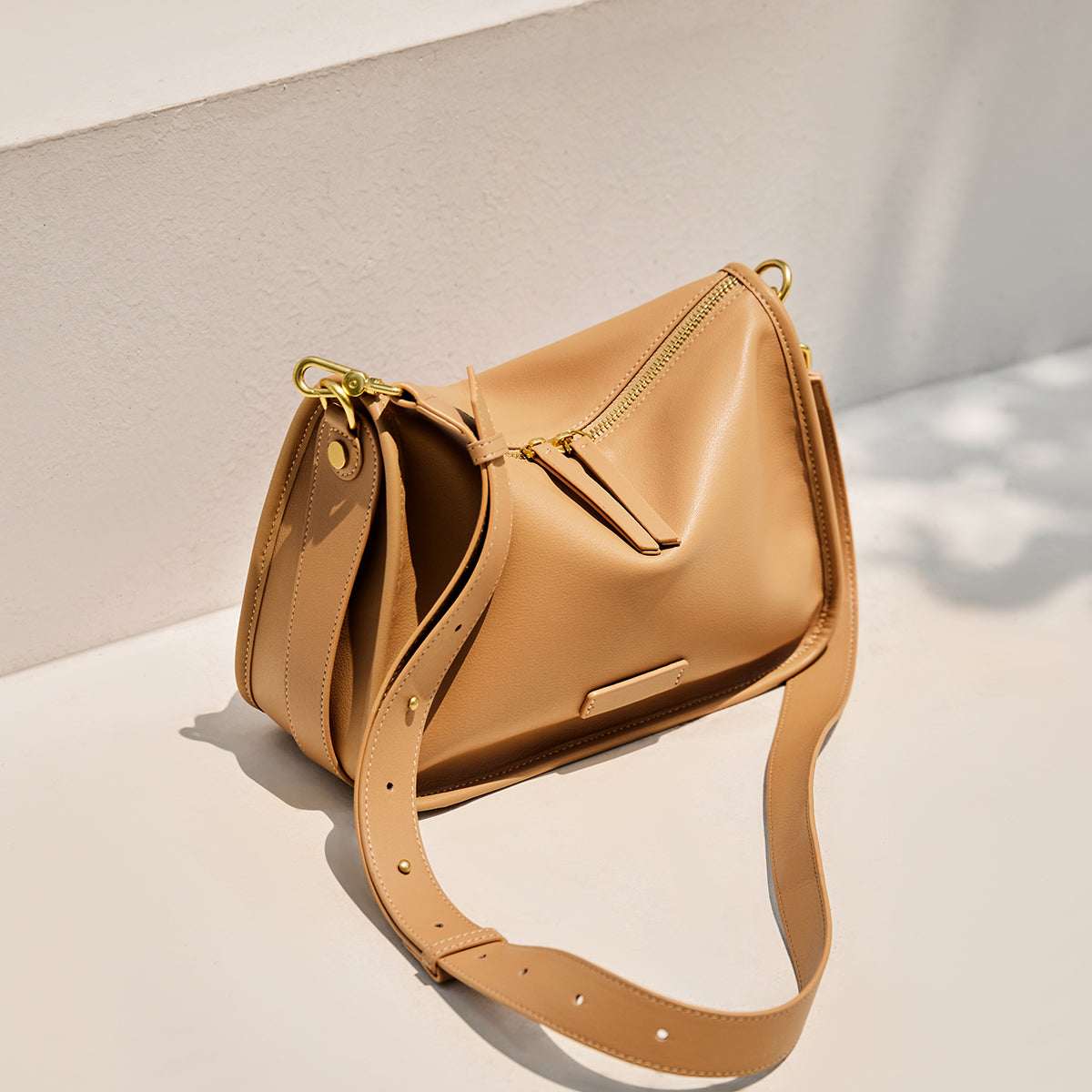 Classic Julie Leather Slouch Shoulder Bag