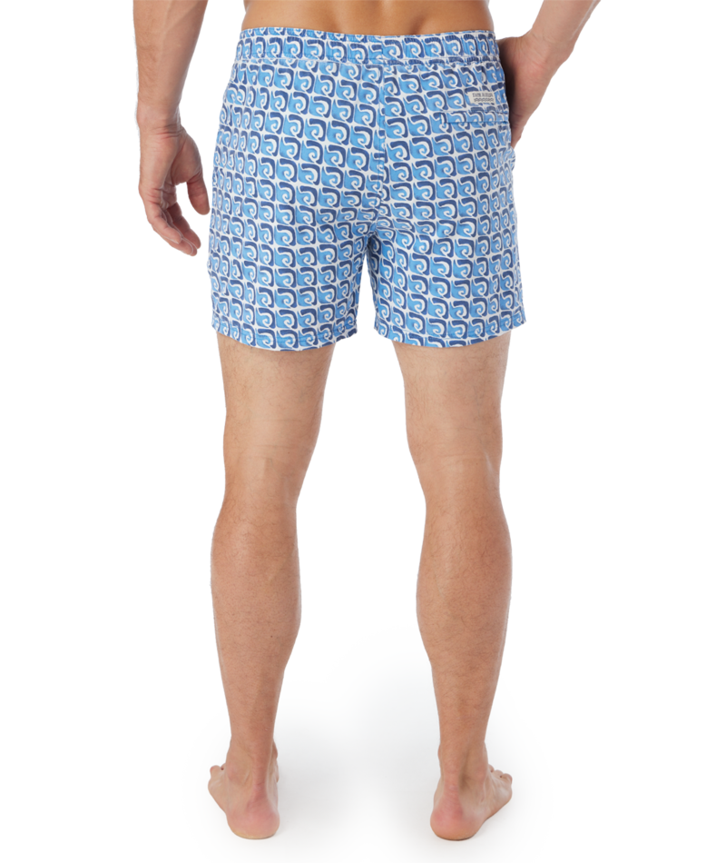 Fair Harbor The Bungalow Men's Swim Trunk Boardshort - Rolling Waves