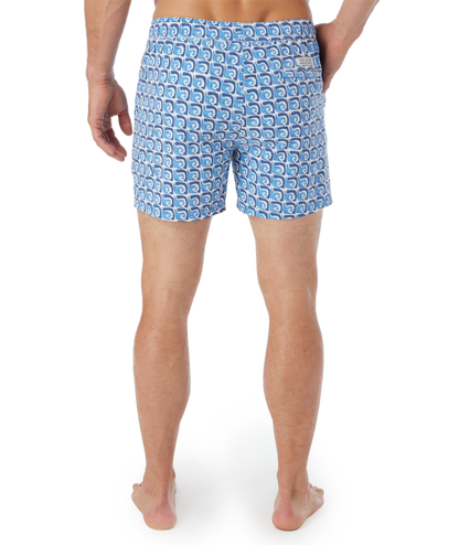 Fair Harbor The Bungalow Men's Swim Trunk Boardshort - Rolling Waves